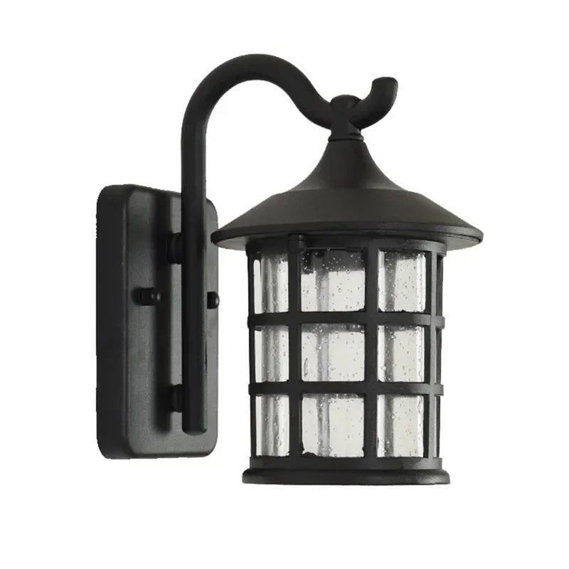 WPD Outdoor Wall Lamps Retro Bronze LED Light Sconces Classical Waterproof for Home Balcony Villa Decoration