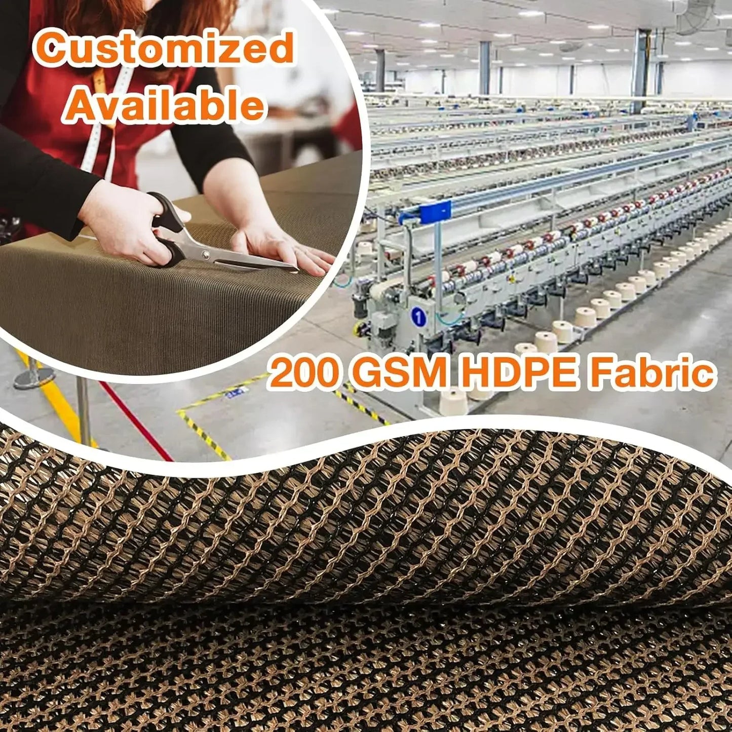 [XMSJ]Outdoor Pergola Shade Cover 7x24 FT Sun Shade Cloth with Grommets Mocha 90% UV Protection Canopy Patio Privacy Screen