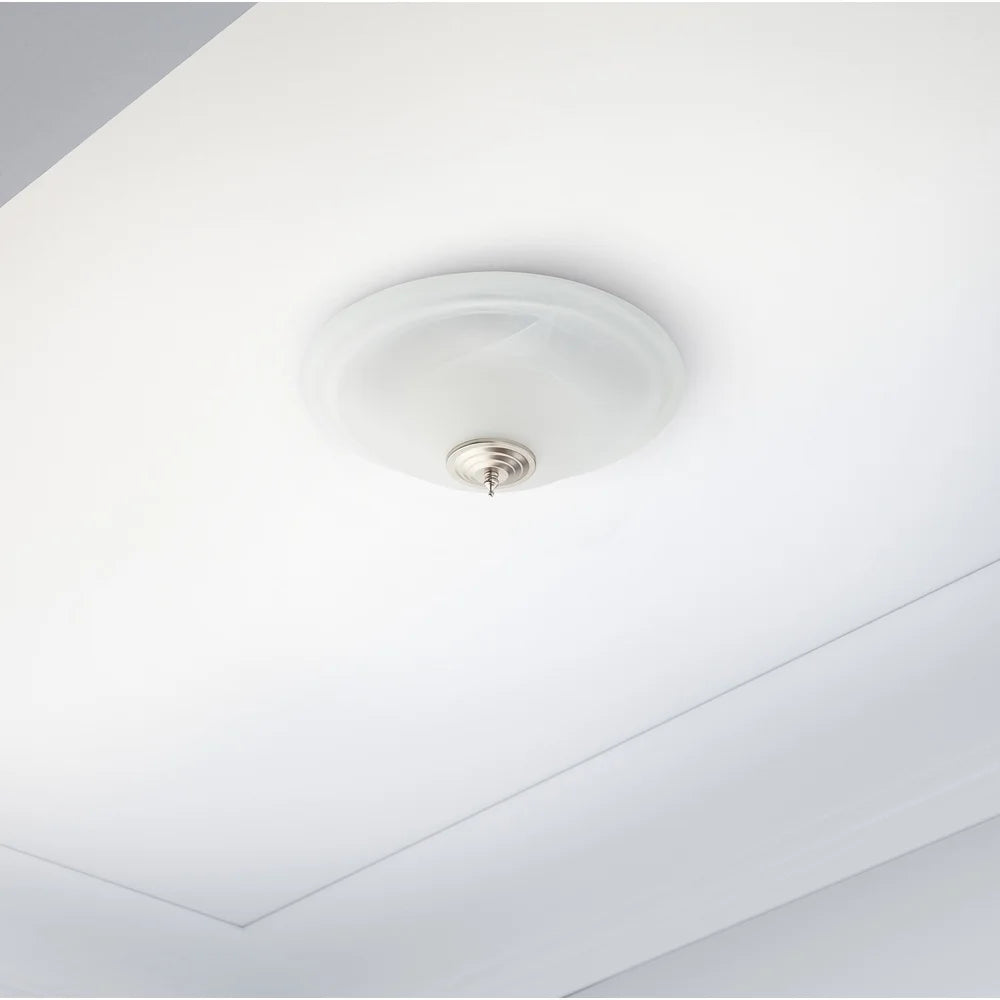 Elegant Bathroom Ventilation Fan 100 CFM Quiet Exhaust Fan with Dimmable LED Light Frosted Glass Globe Energy Efficient Design